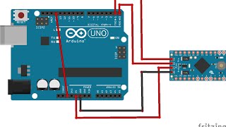 HOW TO PROGRAM ARDUINO PRO MINI WITH ARDUINO UNO SOLDERED CHIP TUTORIAL [upl. by Nalra]