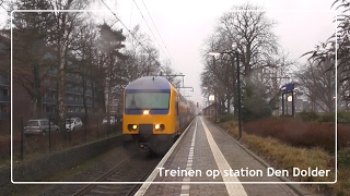 Treinen op station Den Dolder  10 december 2016 [upl. by Egief]