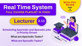 Scheduling Aperiodic and Sporadic jobs in Priority Driven  Realtime scheduling  RTS in Hindi [upl. by Omsare]