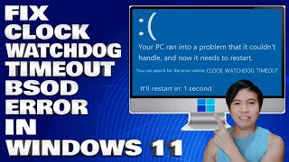 How To Fix Clock WatchDog Timeout BSOD error in Windows 1011 Solution [upl. by Atilam]