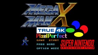 4K Mega Man X SNES  New SONY TRINITRON CRT Shaders [upl. by Weyermann]