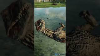 Jurassic World Evolution 2🌎 Dilophosaurus Fight Giganotosaurus Short [upl. by Cordle]