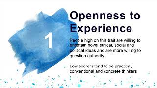 Openness to Experience Five Factor Theory Big Five [upl. by Strauss]