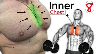 Best Inner Chest Workout  8 Effective Chest Exercises Routine [upl. by Ahsikal980]