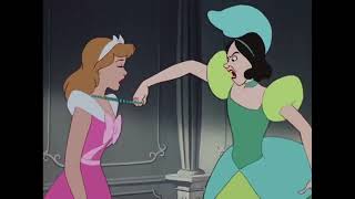 Cinderella 1950  The Stepsisters Destroys Cinderellas Dress [upl. by Ymar]