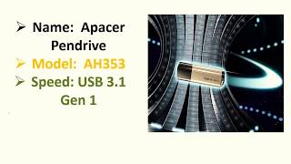 Best Apacer pendrive review Speed 31Mod AH353 High quality [upl. by Annait]