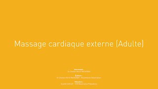 1  Massage cardiaque externe adulte [upl. by Analad]