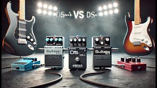 Boss Distortion DS1 VS Boss TURBO Distortion DS2 pedal comparison [upl. by Eelah838]