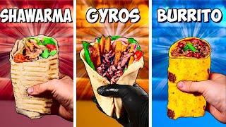 Shawarma vs Gyros vs Burrito por VANZAI [upl. by Fenner106]