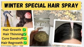 Hair Spray for Hair Growth at Home  Hair Regrowth  Hair thinning  Dandruff  Damage and Dry hair [upl. by Naasar221]