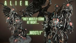 Speed painting TYRANIDS How to paint A L I E N XENOMORPHS [upl. by Ennyletak]