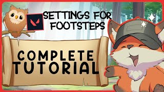 Valorant Sound Settings For Foot Steps  Guide Glimpse [upl. by Nomzaj]