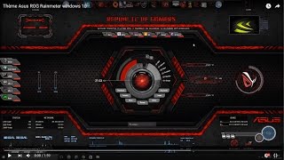 TUTO comment créer un thème Asus ROG rainmeter Windows [upl. by Bowen21]