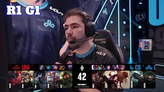 100 vs C9  Game 1  Round 1 S14 LCS Spring 2024 Playoffs  100 Thieves vs Cloud 9 G1 full [upl. by Edik]