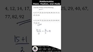 Mean Median and Mode  04 mathematics statistics mean median mode [upl. by Tterag773]