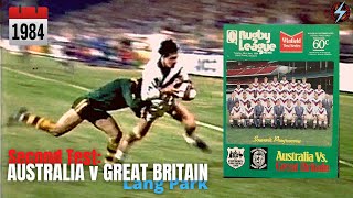 1984 Second Test AUSTRALIA v GREAT BRITAIN at Lang Park [upl. by Beisel]