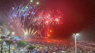 Réveillon Guarapari ES 2024 na Praia do Morro [upl. by Ahtelahs]