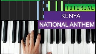 National Anthem Of Kenya Piano Tutorial [upl. by Alyworth266]