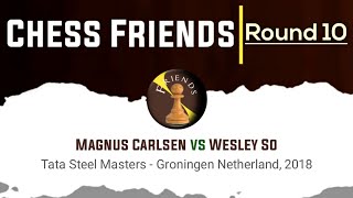 Magnus Carlsen vs Wesley So  Tata Steel Masters  Groningen Netherland 2018 [upl. by Deina]