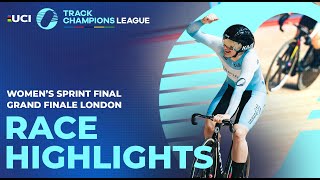 Womens Sprint Final  Ellesse Andrews Wins  Grand Finale London  UCI Track Champions League [upl. by Kenric]