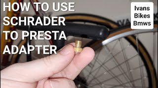 How To Use PRESTA to SCHRADER Valve Adapter  4K [upl. by Dev]