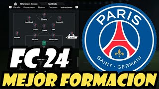 La Mejor Formacion para el PSG en EA Sports FC 24 FIFA 24✔️ [upl. by Nidla]