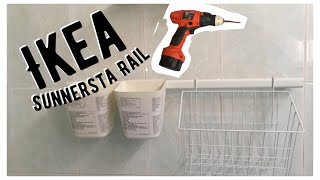 Bilik Air Minimalist guna Ikea Sunnersta Rail [upl. by Kcitrap]