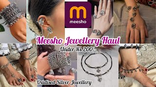 Meesho Jewellery Haul  Under Rs200  Oxidised Jewellery  Affordable amp Budget Friendly trending [upl. by Adnaral484]