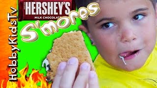 Hersheys SMORES Kit Review with HobbyKidsTV [upl. by Aihsercal833]