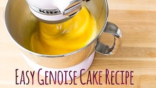 Easy Genoise Recipe Vanille Wunderrezept by Minh cakes [upl. by Arber]