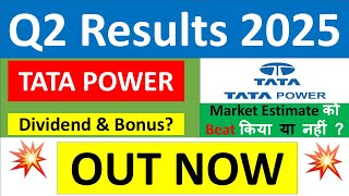 TATA POWER Q2 results 2025  TATA POWER results today  TATA POWER Share News  TATA POWER Share [upl. by Eel183]