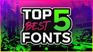 Top 5 BEST FREE Fonts For Thumbnails Banners And Designing 2020 Photoshop Fonts [upl. by Aaronson]