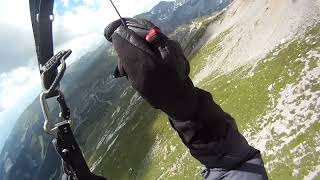 Paragliding Tandem  Kats First Flight Cassons Flims Switzerland [upl. by Jillie]