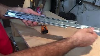 How to install drawer slides step by step [upl. by Aerdnaxela575]