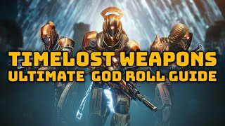 MASTER TIMELOST WEAPONS How To Get Them amp God Roll Guide  Season of the Splicer [upl. by Amargo900]