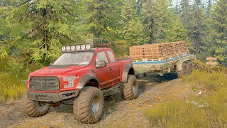 Ford Ranger Raptor  Off roading  Snow Runner gameplay [upl. by Asp]