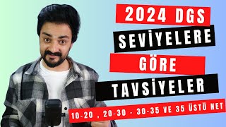 2024 DGS SEVİYELERE GÖRE NET ARTTIRMA TAVSİYELERİ [upl. by Kizzie653]