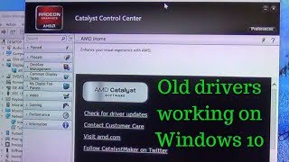 How to install a legacy ATI AMD Radeon driver on Windows 10 [upl. by Gladwin]