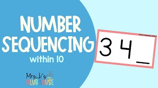 Number Sequencing within 10  Math Practice for PreK and Kindergarten [upl. by Omor]