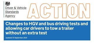 The NEW DVSA HGV Test Rules 2021 Do You Agree [upl. by Enitsuj]