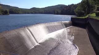 Rursee Staustufe Staudamm Obersee Nationalpark Eifel Sommer [upl. by Morentz]