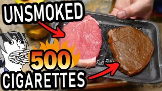 I smoked steaks with 500 cigarettes to see how they taste it was terrible [upl. by Pauiie649]