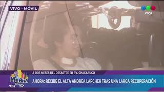 AHORA RECIBE EL ALTA ANDREA LARCHER TRAS UNA LARGA RECUPERACIÓN [upl. by Brandes]