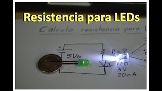 ✅ Que resistencia lleva un LED [upl. by Allenod673]