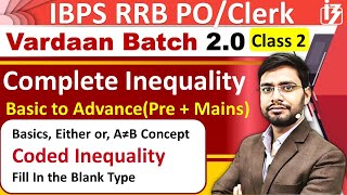 Coded Inequality Reasoning Tricks Vardaan20 By Anshul Sir  Basic Either Or IBPS RRB POClerk 2023 [upl. by Iat490]