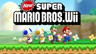 New Super Mario Bros Wii WORLD 1 FIRST TIME EVER PLAYING THIS GAME [upl. by Noelani583]