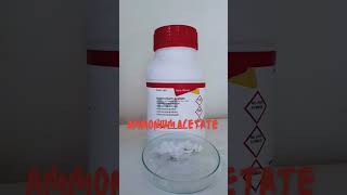 ammoniumacetate ammonium acetate chemicalchemicals lab laboratary chemistrylab [upl. by Llenrac]