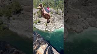 INSANE CLIFF JUMP 😵‍💫 cliffjumping [upl. by Mackintosh]