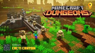 Minecraft Dungeons  Cacti Canyon Gameplay [upl. by Keram]