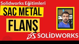 Solidworks Eğitimleri  Sac Metal Taban Flanş Sheet Metal [upl. by Esilahc]